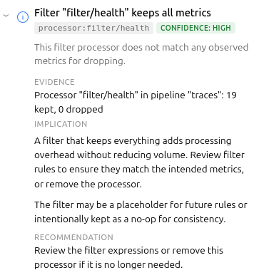 Example recommendation